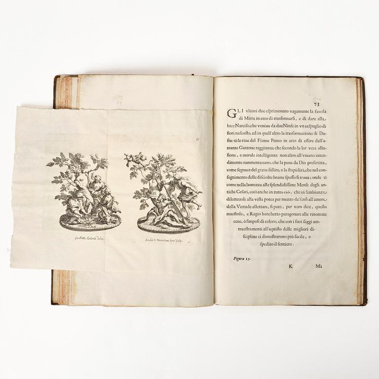 Festival book with plates from Earl Castlemaine’s embassy to the Pope, 1687.