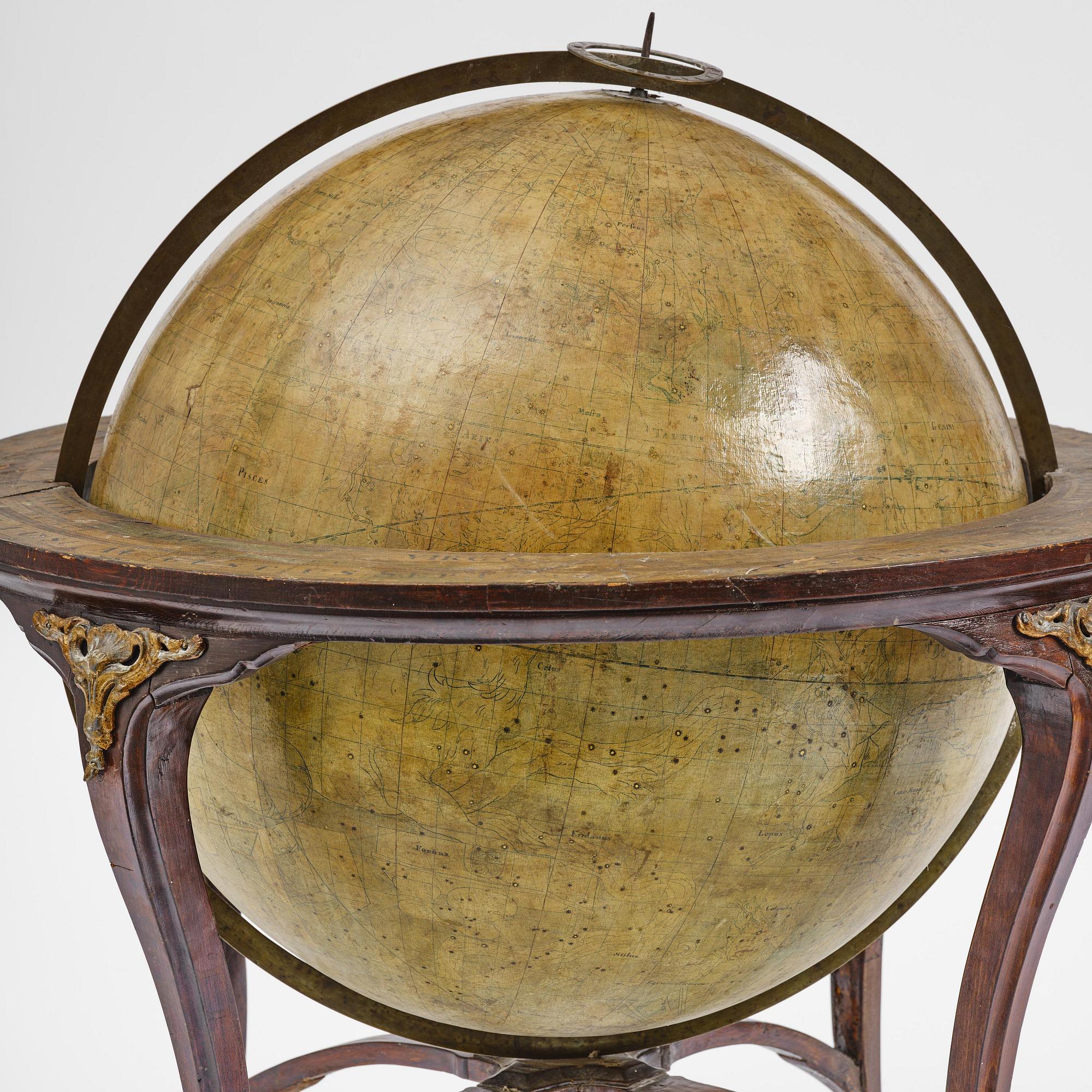 A celestial globe by A. Åkerman (manufacturer of globes in Uppsala 1759-78), 1766.