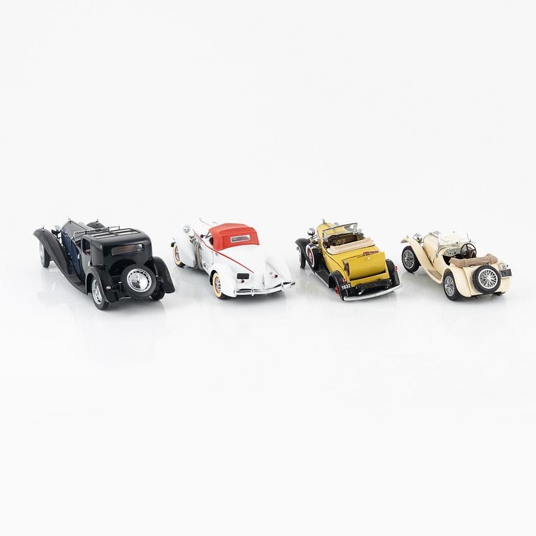 Eight die cast model cars, Franklin Mint.