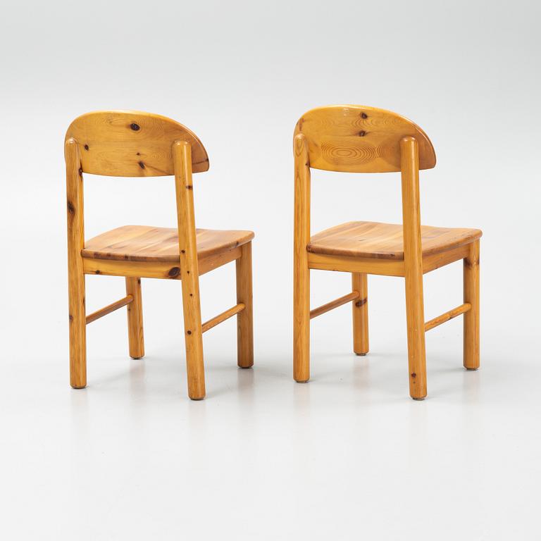 Rainer Daumiller, a set of 6 pine chairs, Denmark, late 20th century.