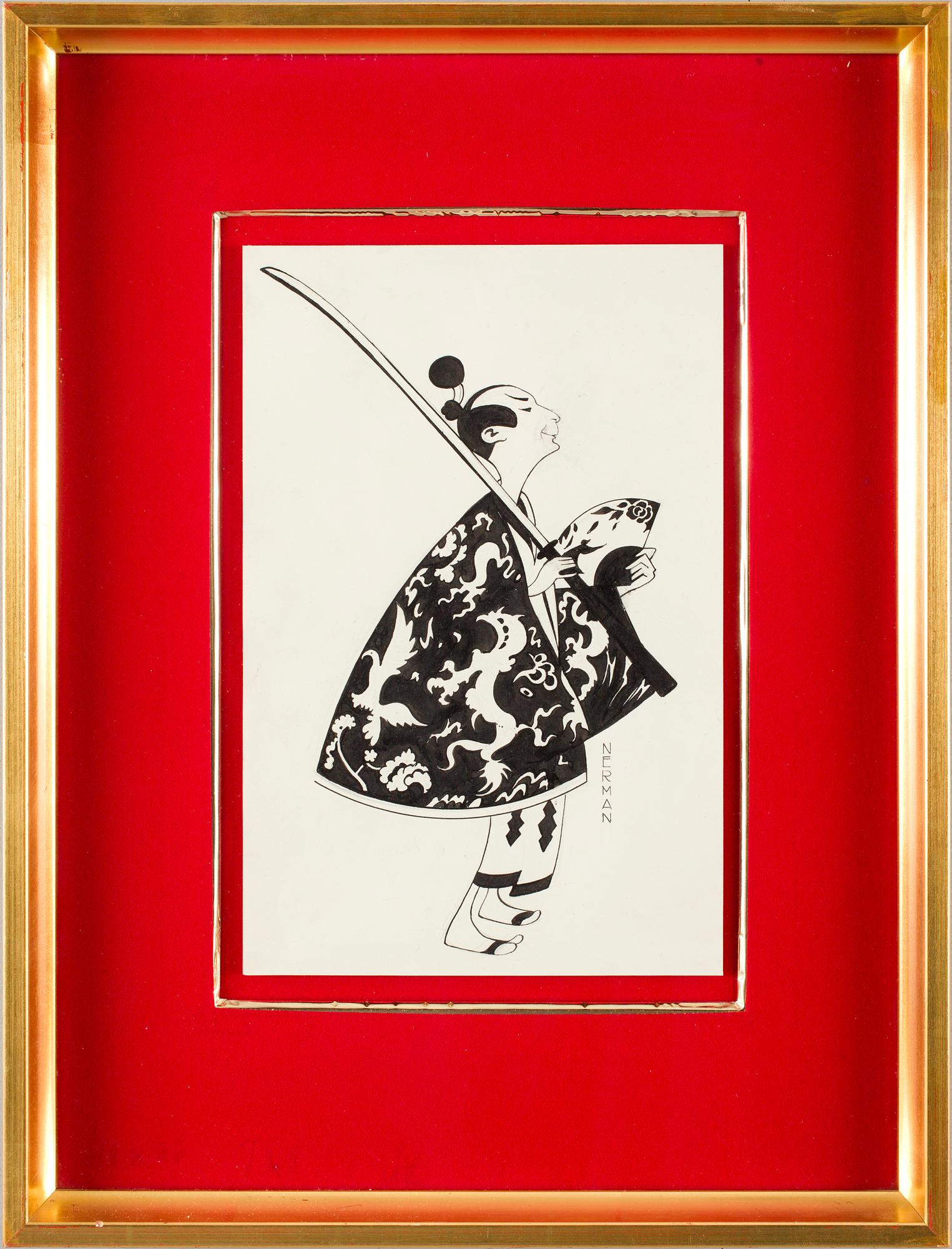 EINAR NERMAN, tusch. Sign.