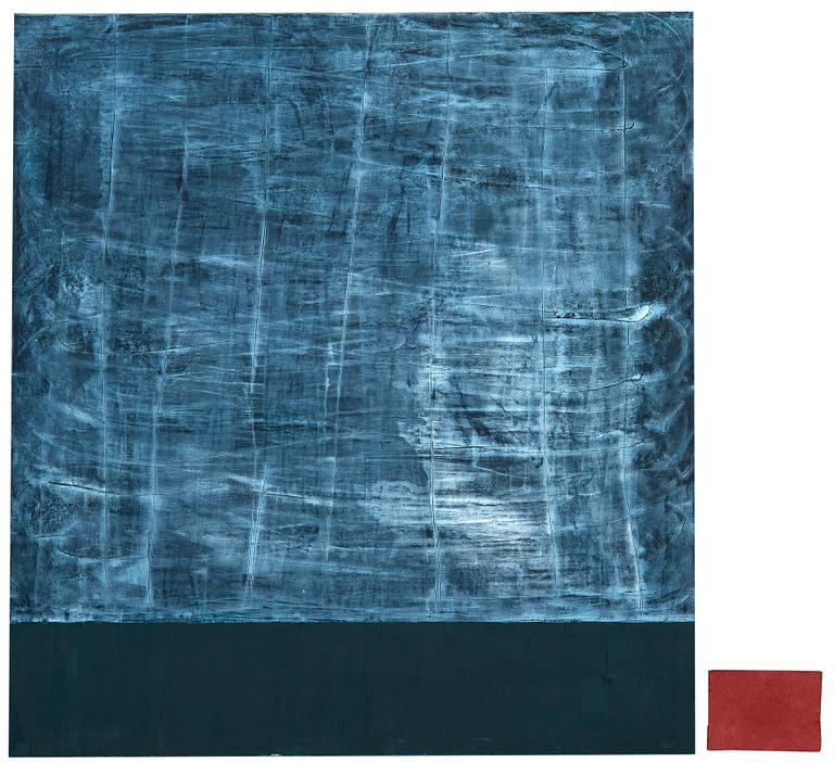 KAISA SOINI, öljy, vaha ja pigmentti kankaalle, a tergo sign. -04.