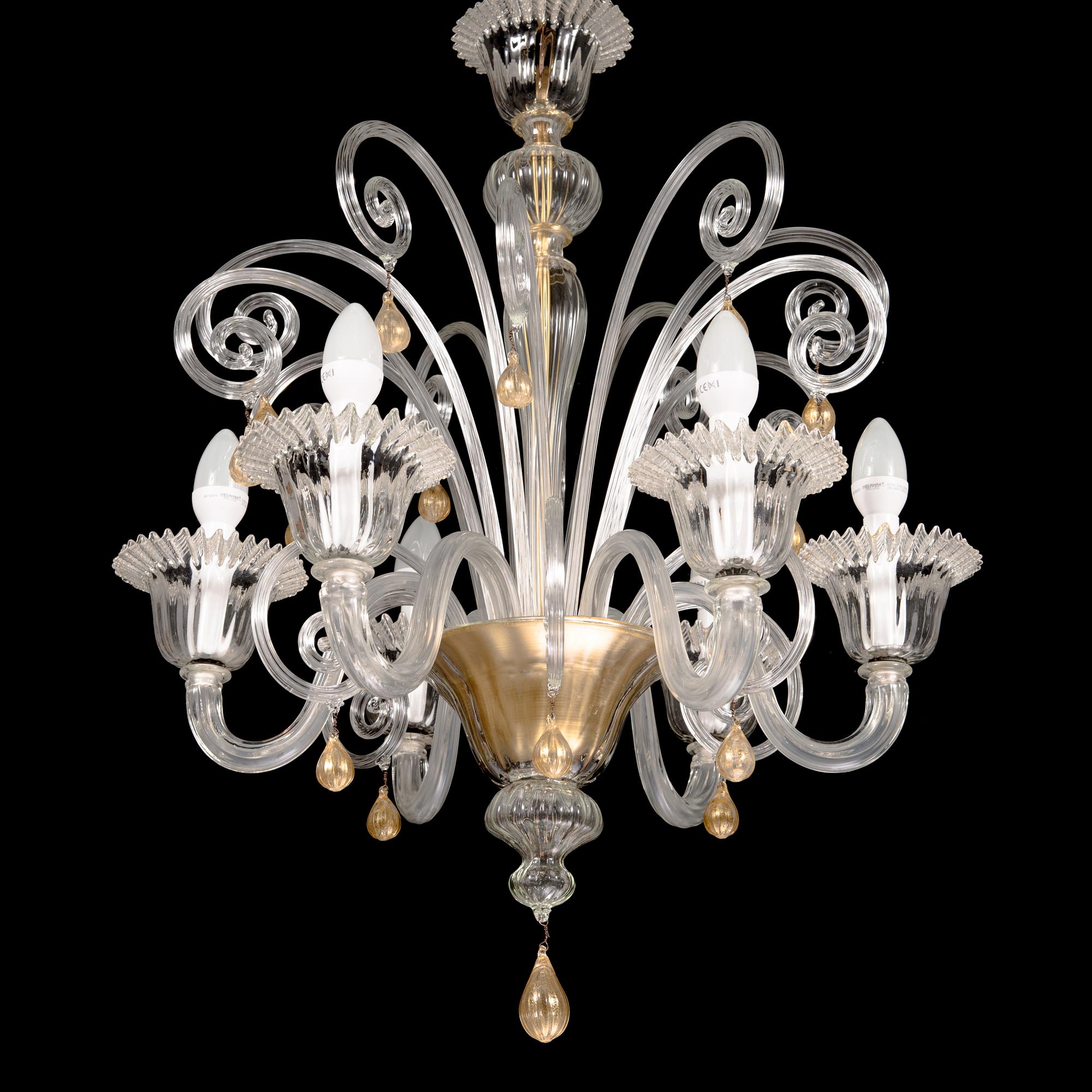 A Murano chandelier, latter half of the 20th century.