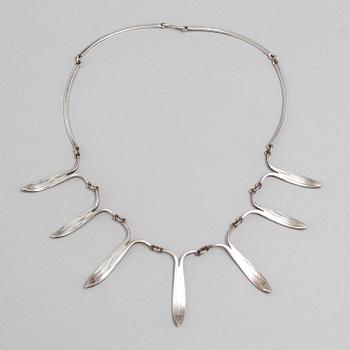 REY URBAN, a sterling silver necklace, Stockholm, 1963.