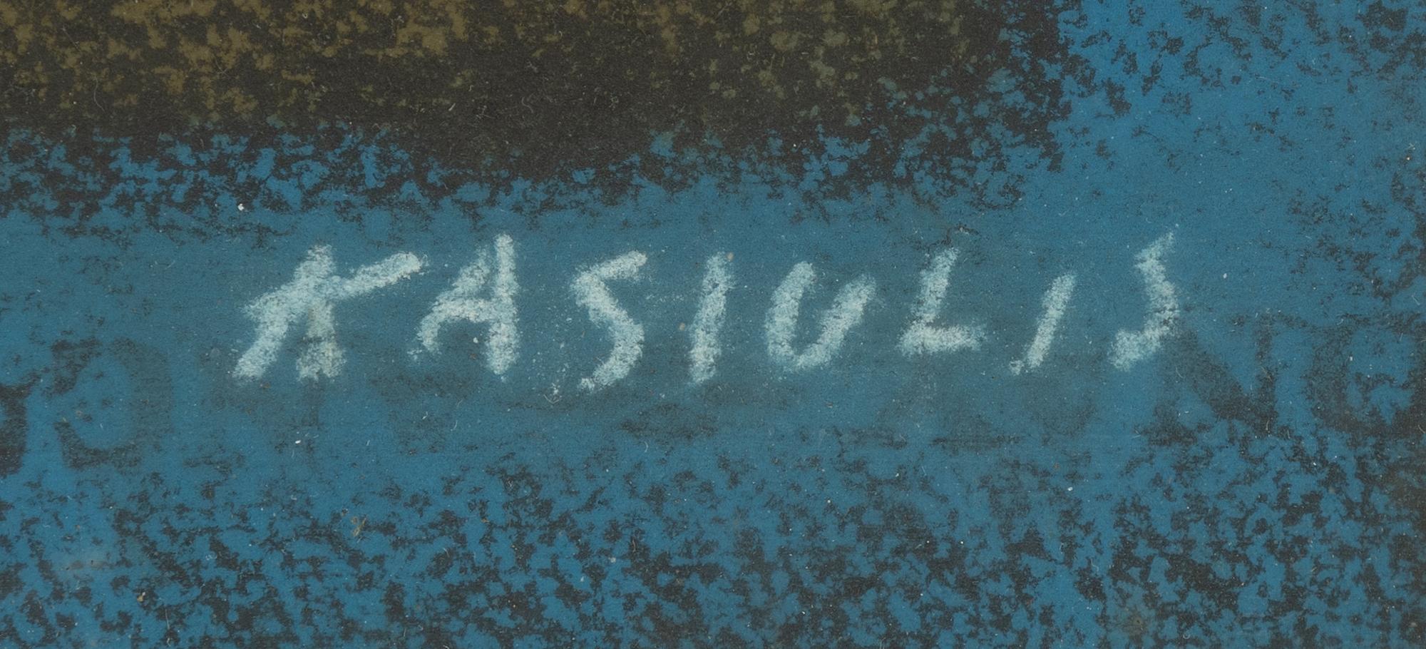 Vytautas Kasiulis, pastel, signed.