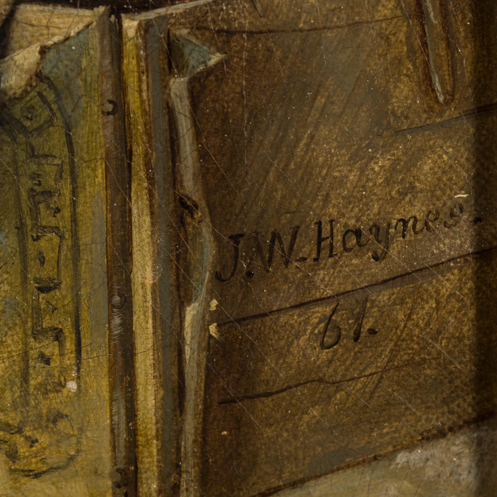 JOHN WILLIAM HAYNES, oil on canvas, signed and dated -61.