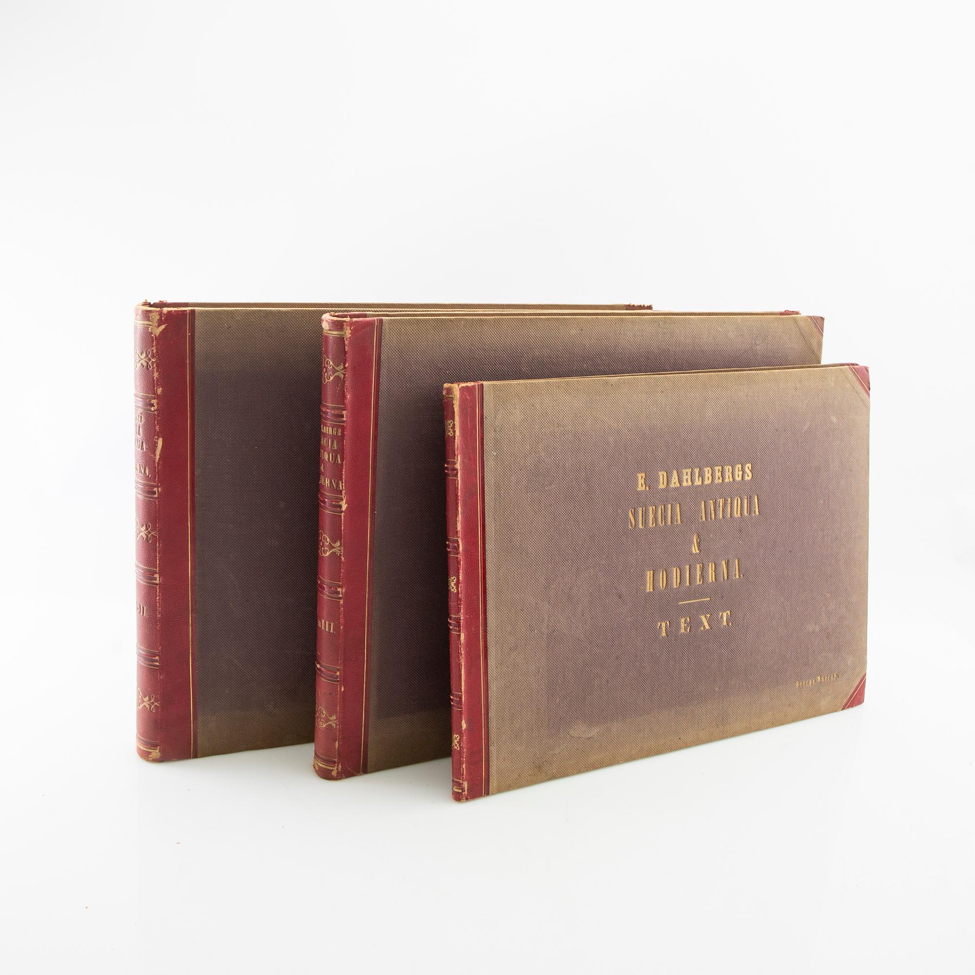 Erik Dahlberg Sweden ancient and modern. 1856, as well as description, Huldberg's Bookstore, Stockholm.
