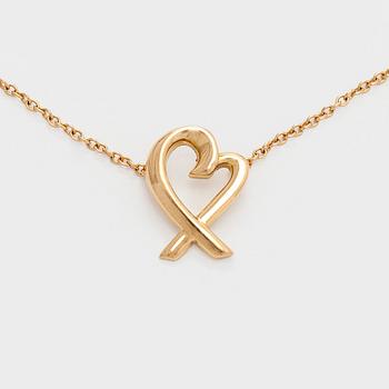 Tiffany & Co, Paloma Picasso, halsband, "Loving Heart", 18K guld.