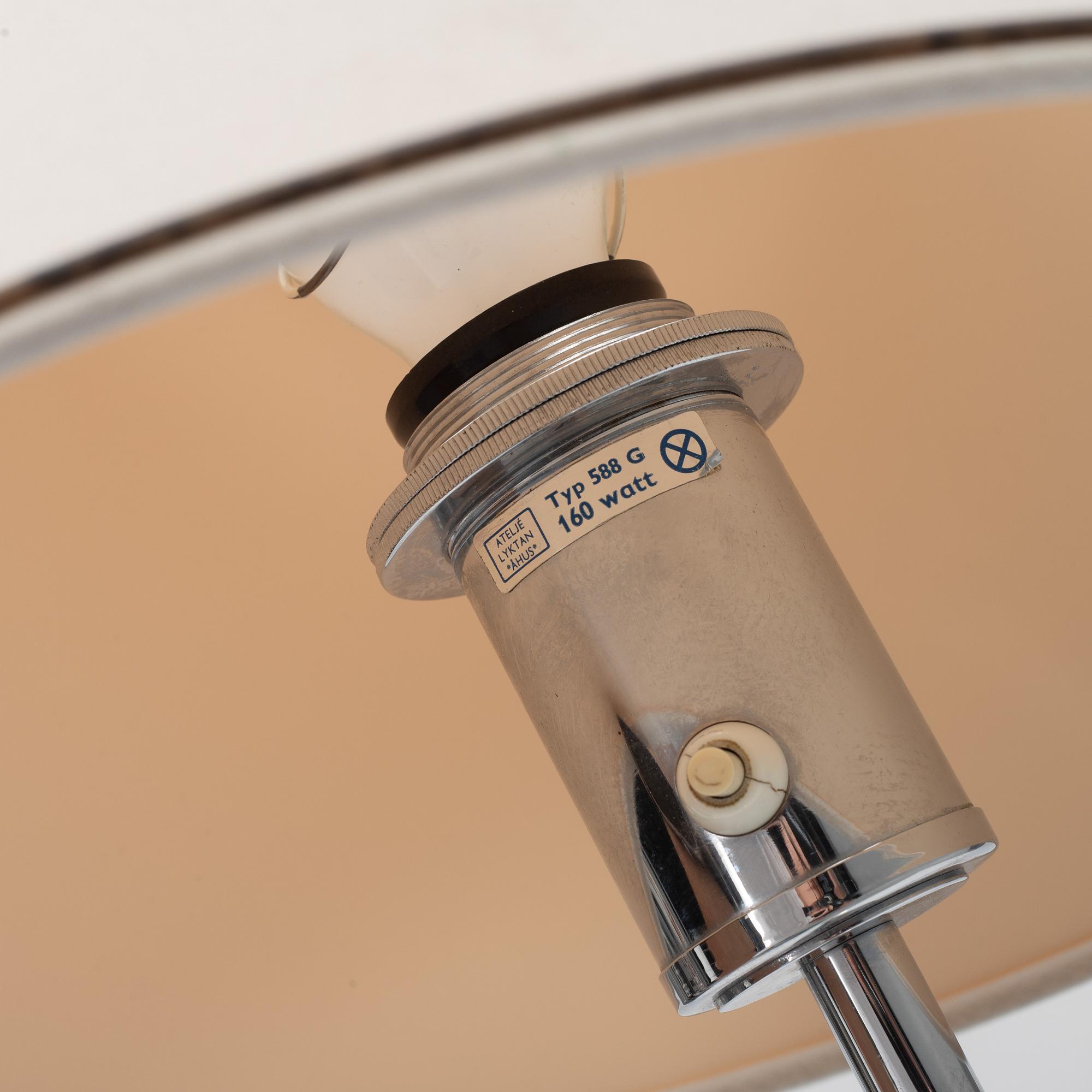 A model '588G' floor light, Ateljé Lyktan, Åhus, Sweden, later part of the 20th Century.