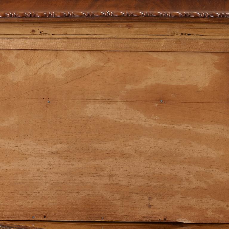 A Swedish Empire mahogny table.