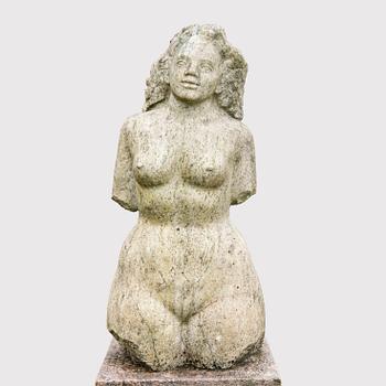 Arvid Källström, a signed stone sculpture.