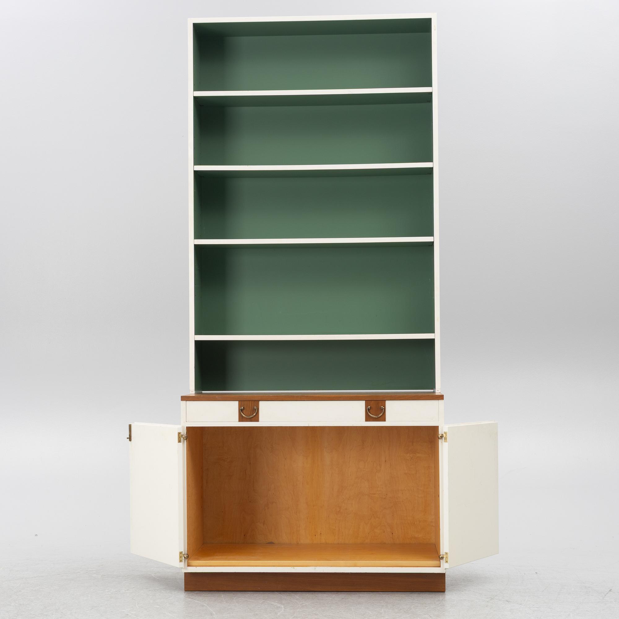 Josef Frank, a model 'B2255' bookcase, Firma SVenskt Tenn, Sweden, before 1985.