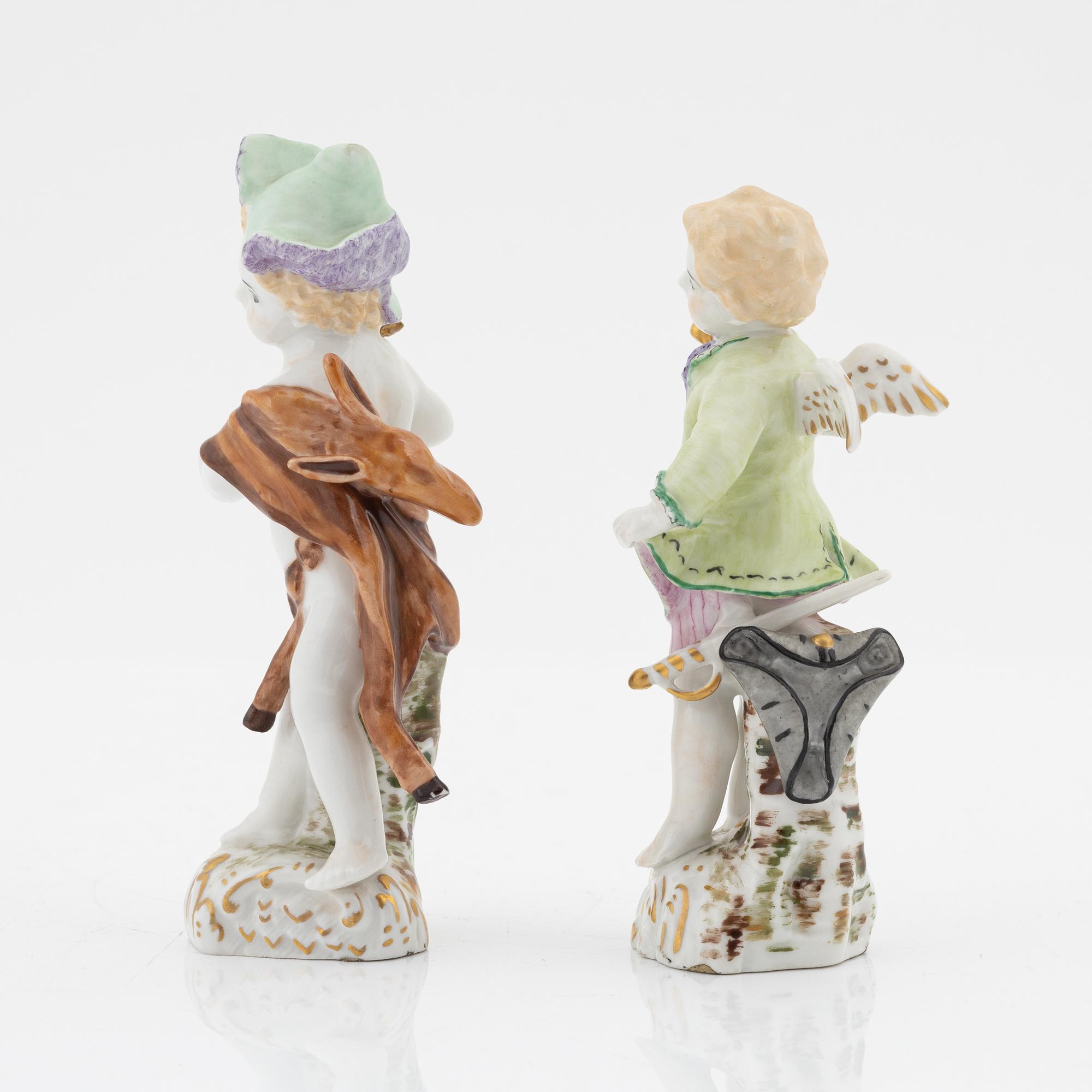 Two porcelain figurines, KPM Berlin, late 19th Century / early 20th Century.