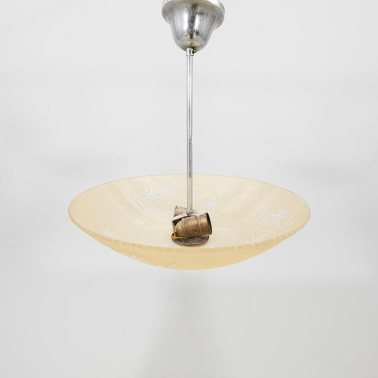 A 1940s ceiling pendant.