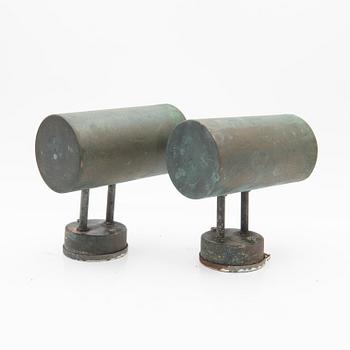 Hans-Agne Jakobsson, wall lamps, a pair, "C627", Markaryd, 1950s.