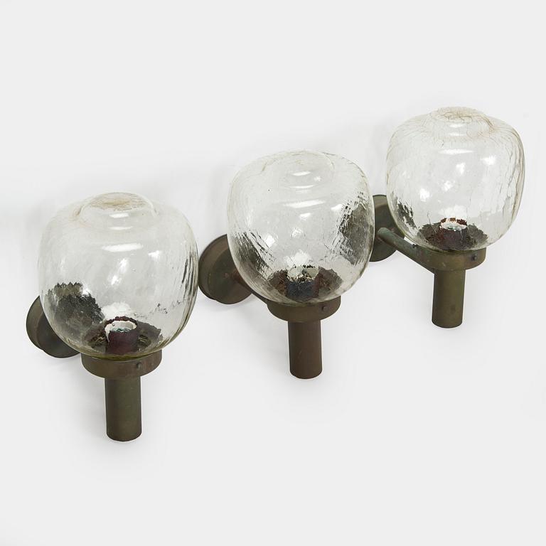 Lisa Johansson-Pape, A set of three 1970s outdoor wall lights '140-015' for Stockmann Orno.