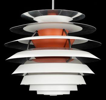 TAKLAMPA, "PH Kontrast", Poul Henningsen för Louis Poulsen, Danmark, 1900-talets andra hälft. Höjd ca 40 cm.