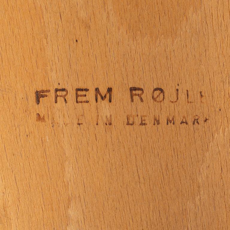 HANS OLSEN, a five-piece teak fining suite from Frem Røjle, Denmark, 1950's/60's.