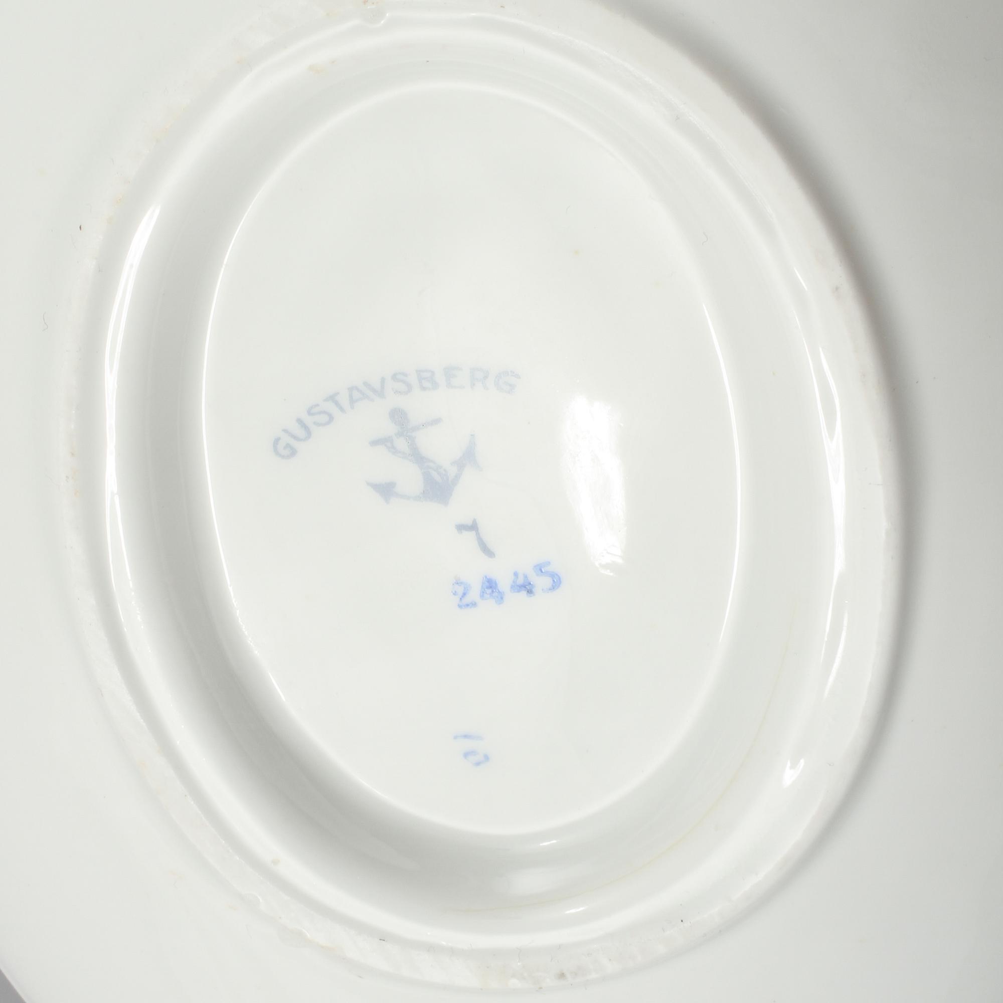 SERVIS, 54 delar, porslin, Gustavsberg, 1900-talets början.