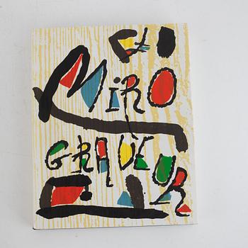 Books, 4 pcs, "Miró graveur", Daniel Lelong Editeur, 1928-83.