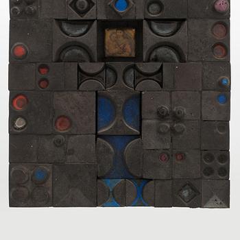 Rut Bryk, relief, keramik, signerad Rut Bryk.