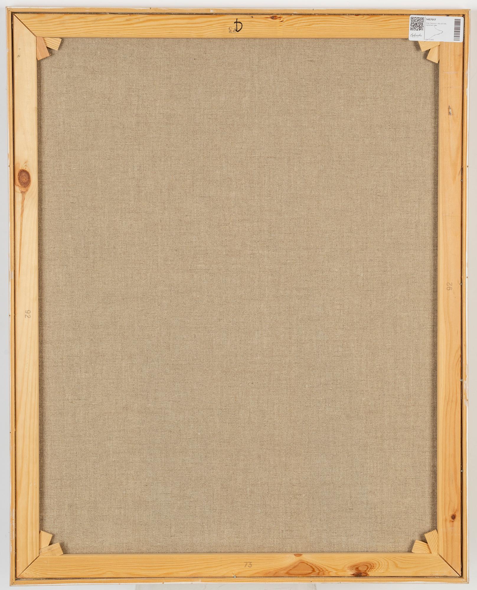 Stig Claesson, oil on canvas, signed.