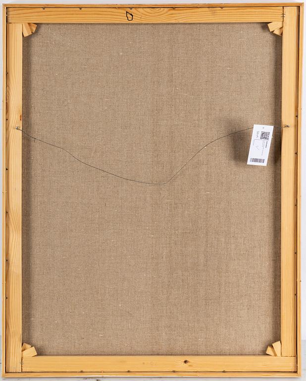 STIG CLAESSON, oil on canvas, signed. A portrait of the writer Lars Forsell.