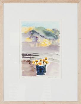 Mona Huss Walin · MONA HUSS WALLIN, litografi, signerad, numrerad 67/380 och daterad 1991.