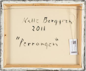 KALLE BERGGREN, canvas, signed and dated 2011 on verso.