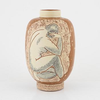 Vicke Lindstrand, a vase, Upsala-Ekeby, 1940's.