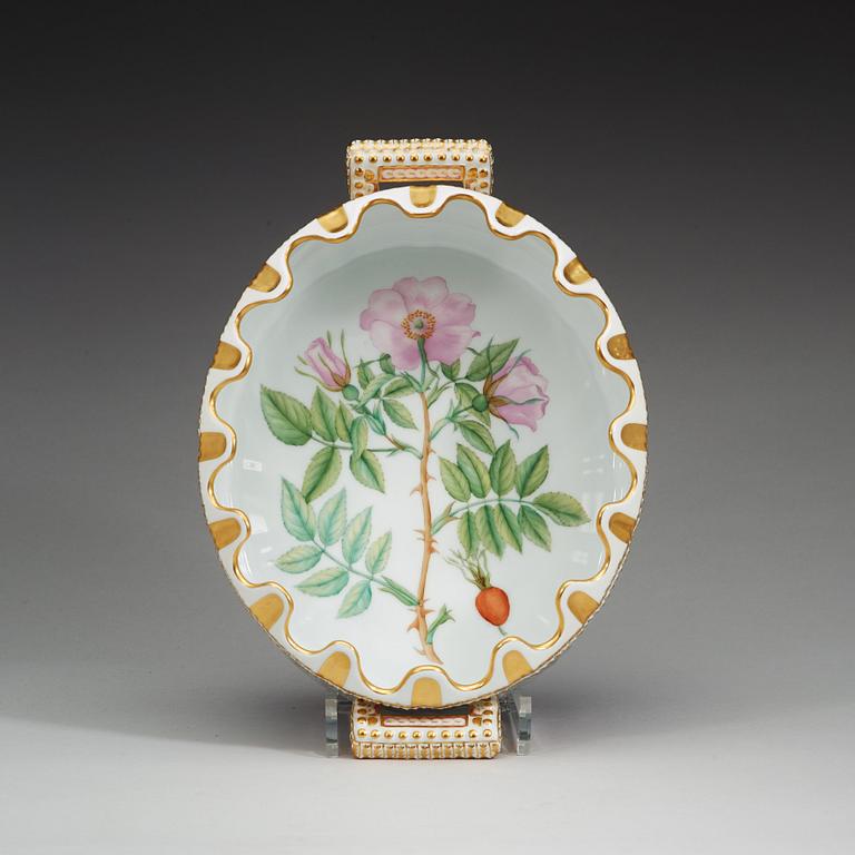 GLASSKÖLJARE, porslin. "Flora Dancia", Royal Copenhagen, Danmark, 1900-tal.