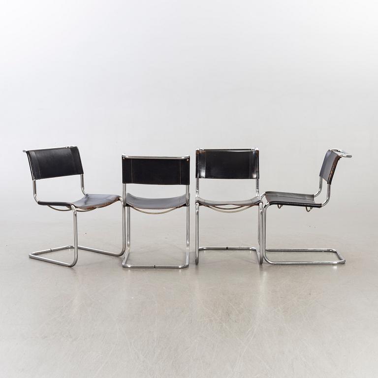 A set of four 'B33' Marcel Breuer chairs. Second half of 20th century-.