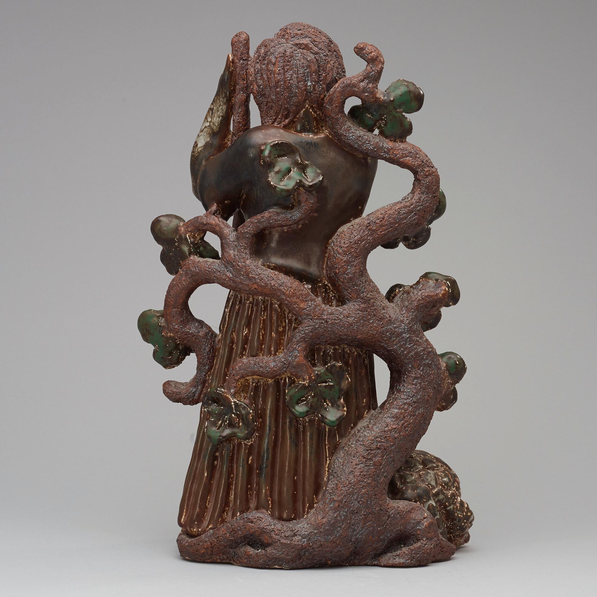 GUNNAR NYLUND, skulptur, Rörstrand 1930-tal, unik.