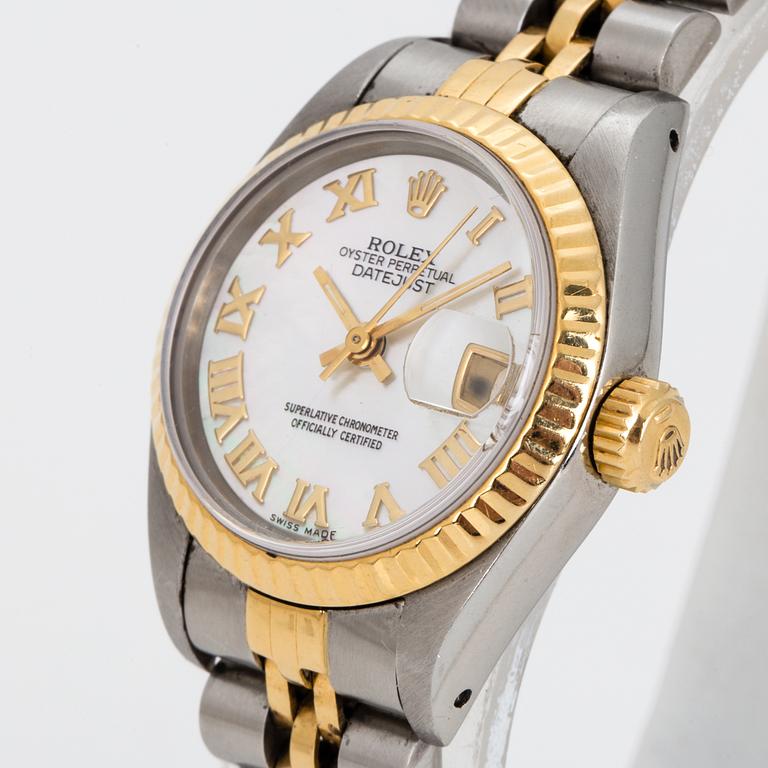 ROLEX, Oyster Perpetual Datejust, Chronometer, wristwatch, 26 mm,