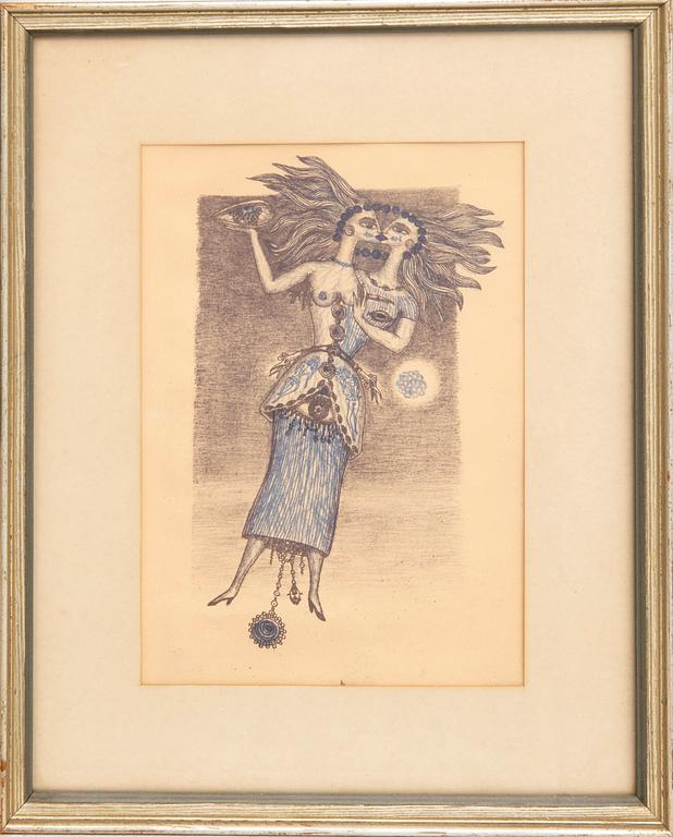 Max Walter Svanberg, lithographs/offset 3 pcs some signed and dated.