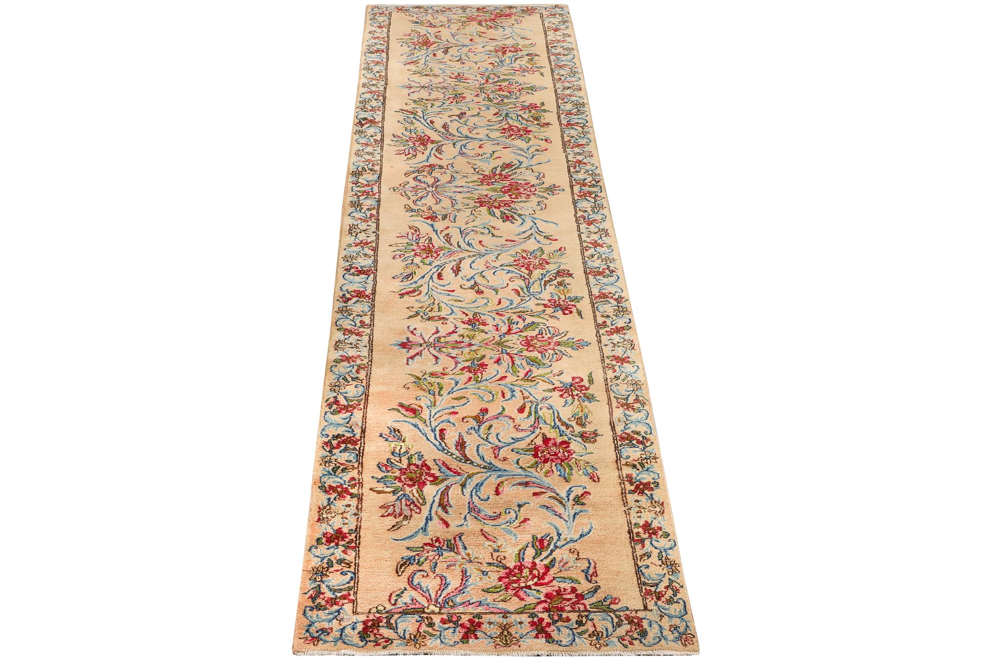 A Royal Keshan runner, c. 459 x 91 cm.