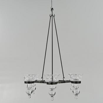 TAKKRONA, Boda glasbruk, 1900-talets andra hälft. Höjd 60-90 cm.