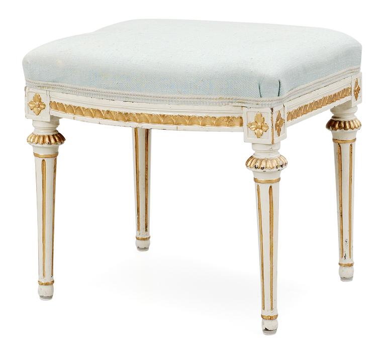 A Gustavian stool by J. Hammarström.