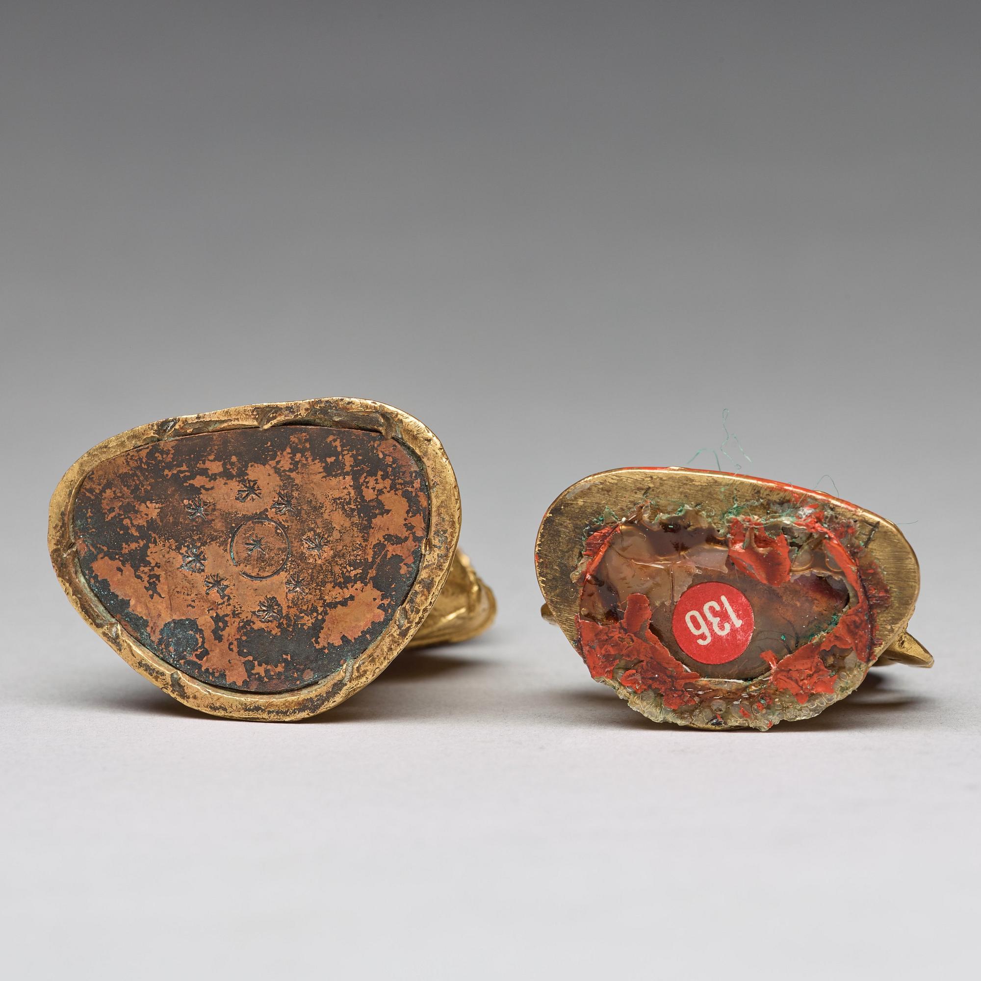 Two gilt copper alloy figures of deities, Tibeto-Chinese, 19th Century.