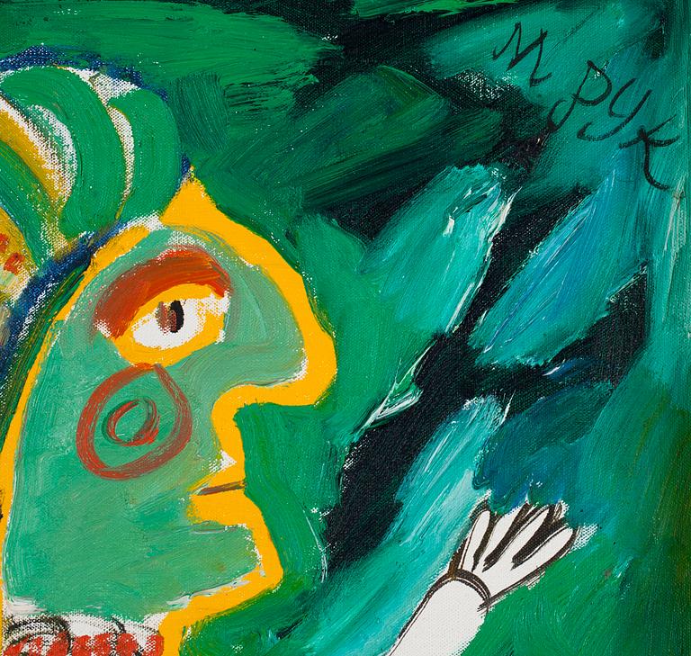 MADELEINE PYK, olja på duk, sign. Dat 1967 á tergo.