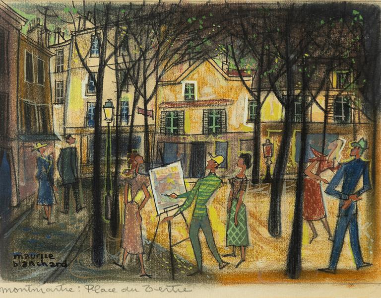 Maurice Blanchard, "Montmartre: Place du Tertre".