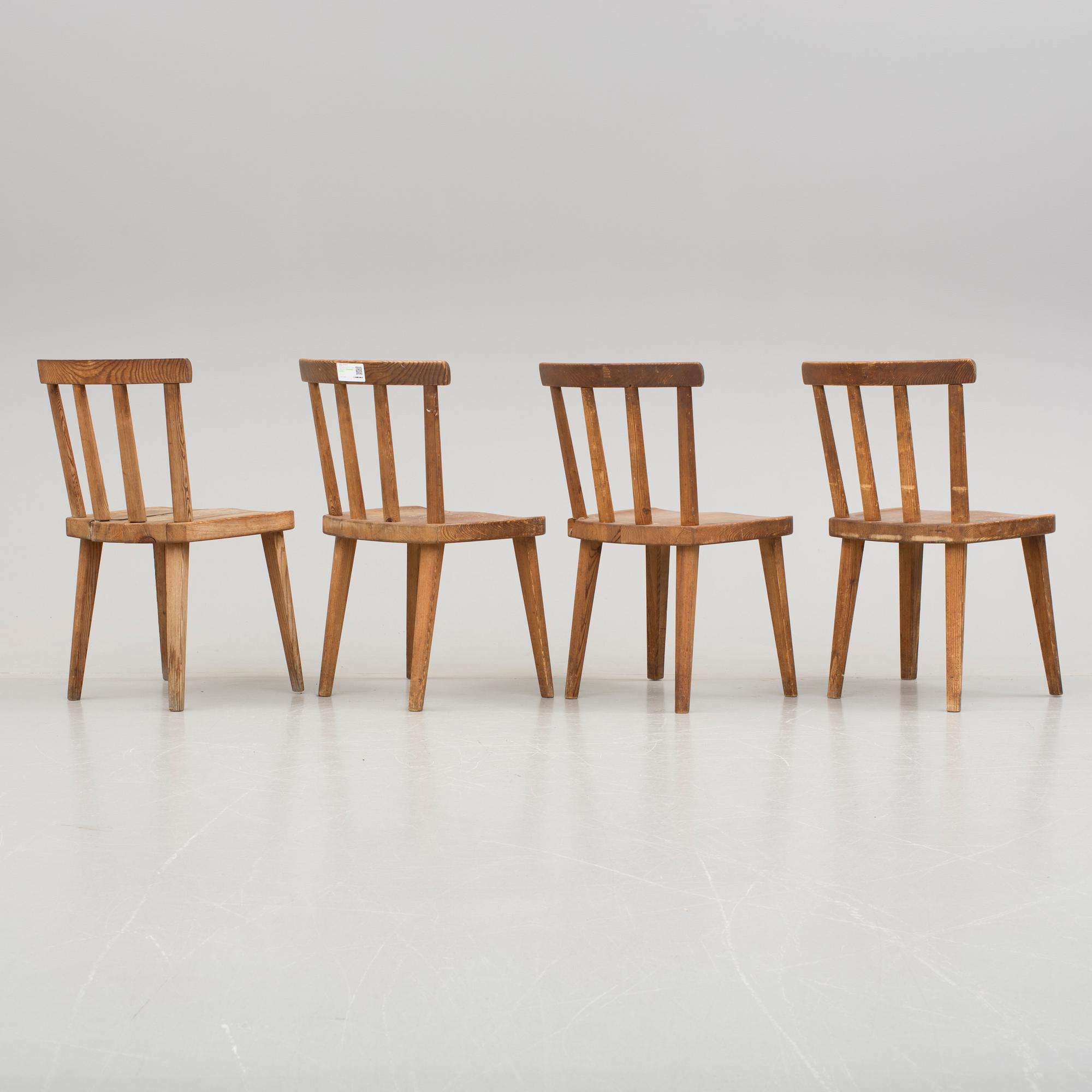 STOLAR, 4 st, "Utö", Axel Einar Hjorth, Nordiska Kompaniet, 1930-tal.