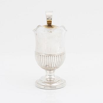 Johannes Lindegren, gräddkanna, silver, empire, Falkenberg 1813.