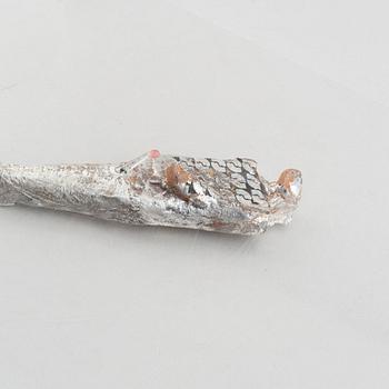 Bertil Vallien, a unique glass sculpture, "Idol", Kosta Boda, Sweden.