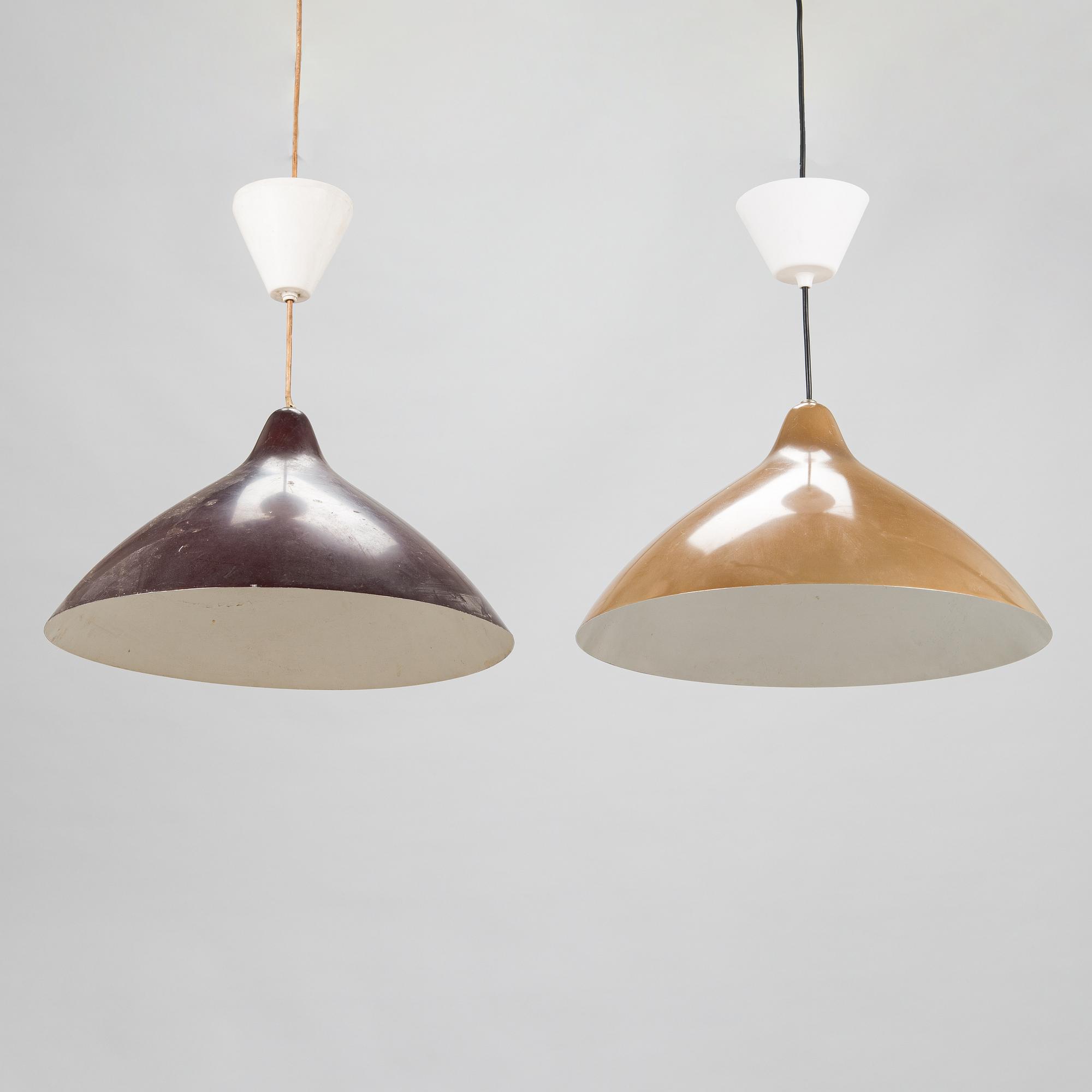 Lisa Johansson-Pape, a set of three pendant lights for Stockmann Orno, Finland.