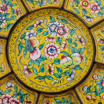 CABARET, nio delar, cloisonné. Kina, tidigt 1900-tal.