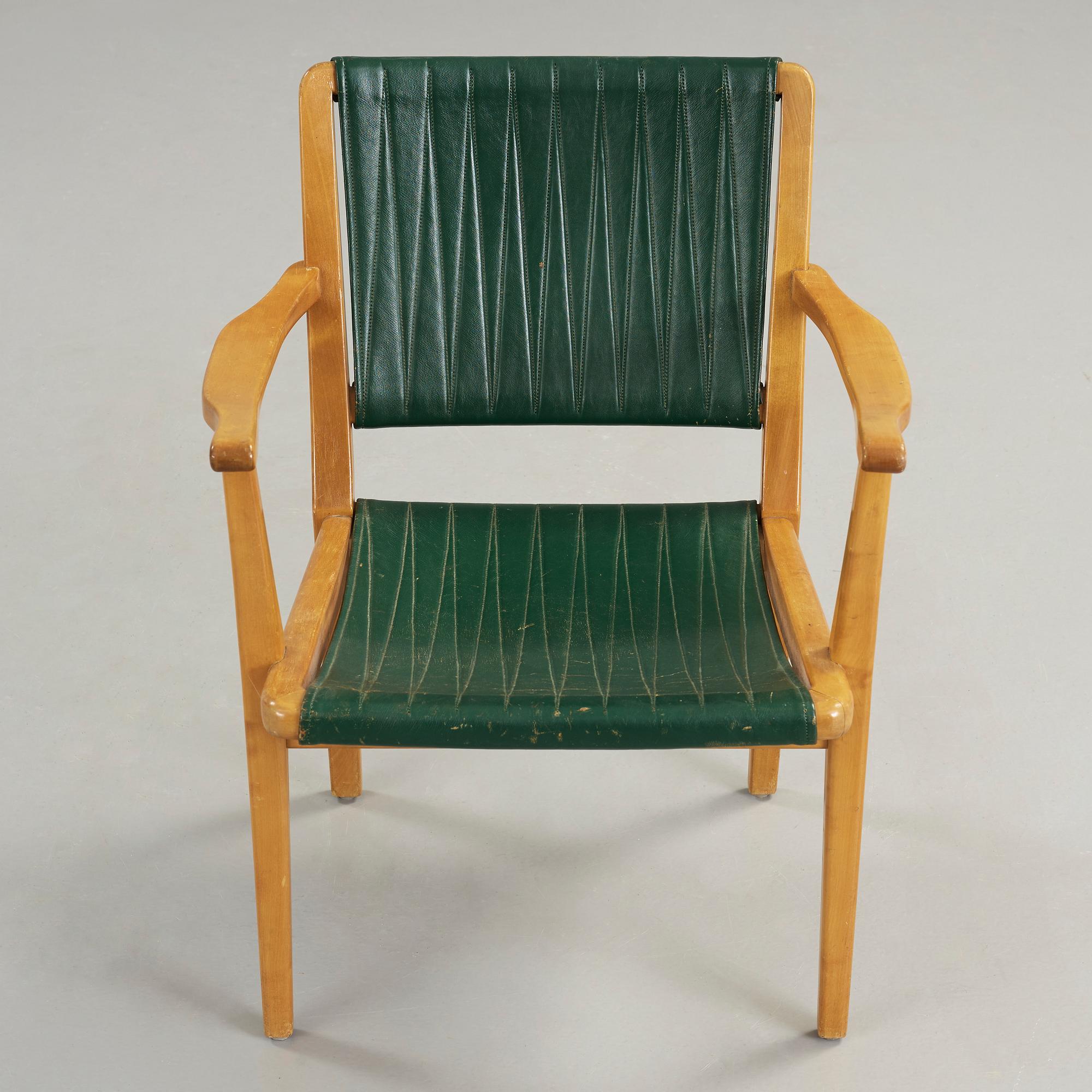 KARMSTOL, Axel Larsson, Svenska Möbelfabrikerna Bodafors, 1930-/40-tal. Modellen formgiven 1936.