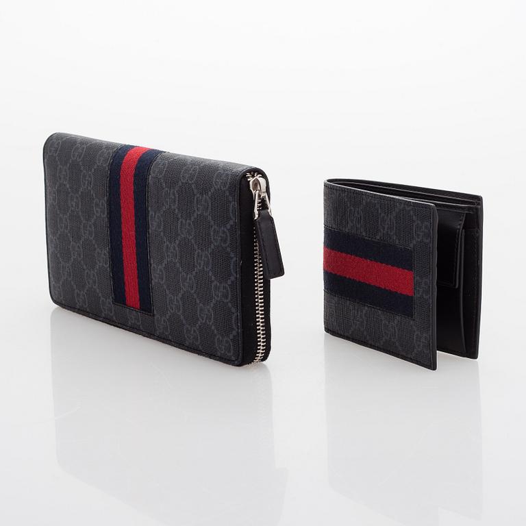 Gucci, plånbok, 2 st.