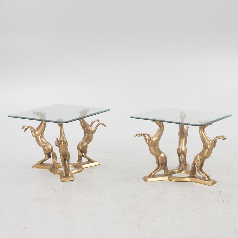 A pair of side tables, late 20th Century.