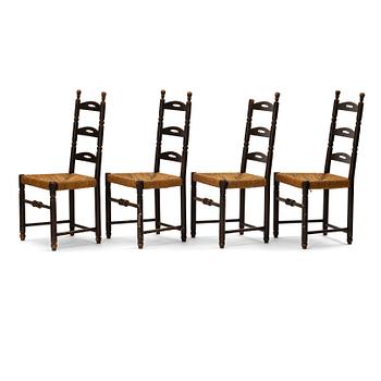 103. Axel Einar Hjorth, a set of 4 chairs, "Blidö", Nordiska kompaniet, 1929.